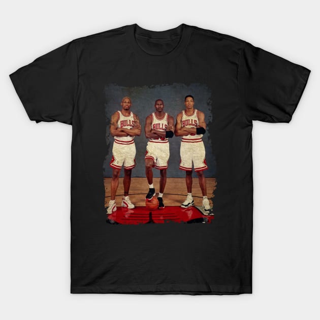 The Big Three T-Shirt by Omeshshopart